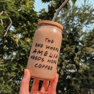 Custom Glass Iced Coffee Jar