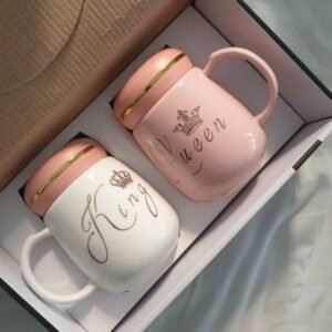 King & Queen Ceramic Mug Set